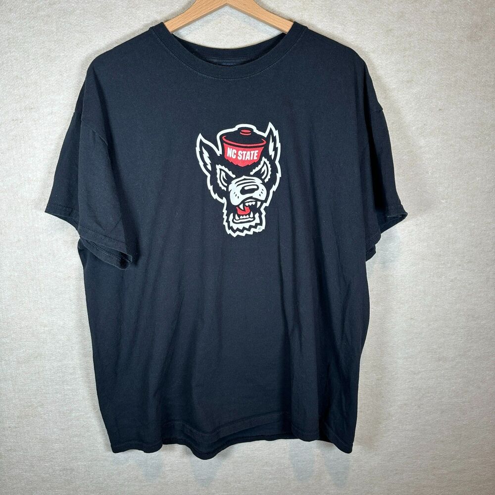 MV Sport Shirt Mens XL Black NC State Wolfpack Logo College NCAA Tee Vintage